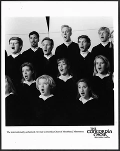Concordia Choir Original 1990s Promo Photo Concordia College Moorhead Minnesota - Picture 1 of 1