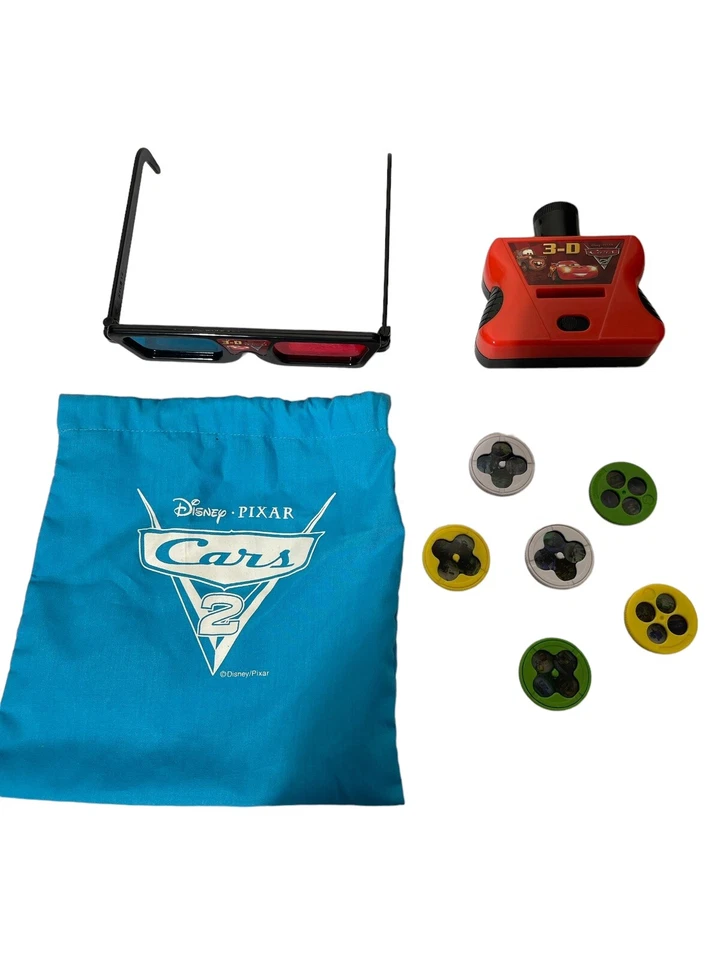 Carrete deslizante de plástico para encontrar mira telescópica Pixar Car 2 3D Foto 1 de 4