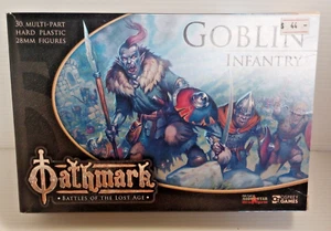 Oathmark Battle OAKP201 Goblin Infantry 30 Multi-Part Hard Plastic 28mm Figures - Picture 1 of 2