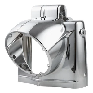 Chrome 7" Headlight Nacelle Cover Fit For Harley Touring Road King 2014-2024 15 - Picture 1 of 16