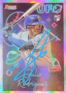 2022 Bowman's Best Julio Rodriguez Rookie UFO Autograph 