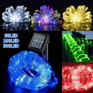 Solarbetriebene Twinkle Außen Garten Nacht Lichterkette Wasserdicht Seil Lichter - Bild 1 von 22