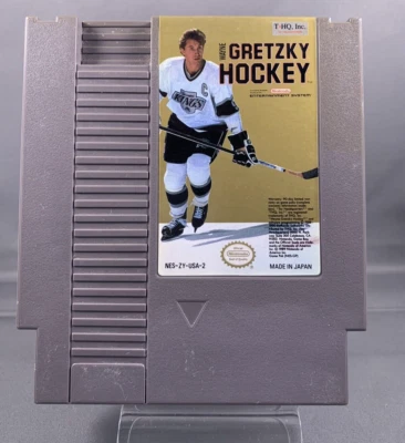 NES Nintendo Wayne Gretzky Hockey By T*HQ White Uniform ZY-USA-2 - Image 1 of 4