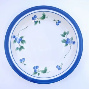 L. L. Bean BLUEBERRY Hackplatte 12" Steinzeug Runde Platte Ofenfest Nicht mehr produziert  - Bild 1 von 6