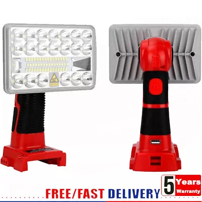 Cordless LED Work Light for Milwaukee 18V Battery 5 inch 18W 2000LM Flashlight - Image 1 of 4