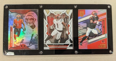 JA'MAAR CHASE 3 CARD PLAQUE CINCINNATI BENGALS Cover