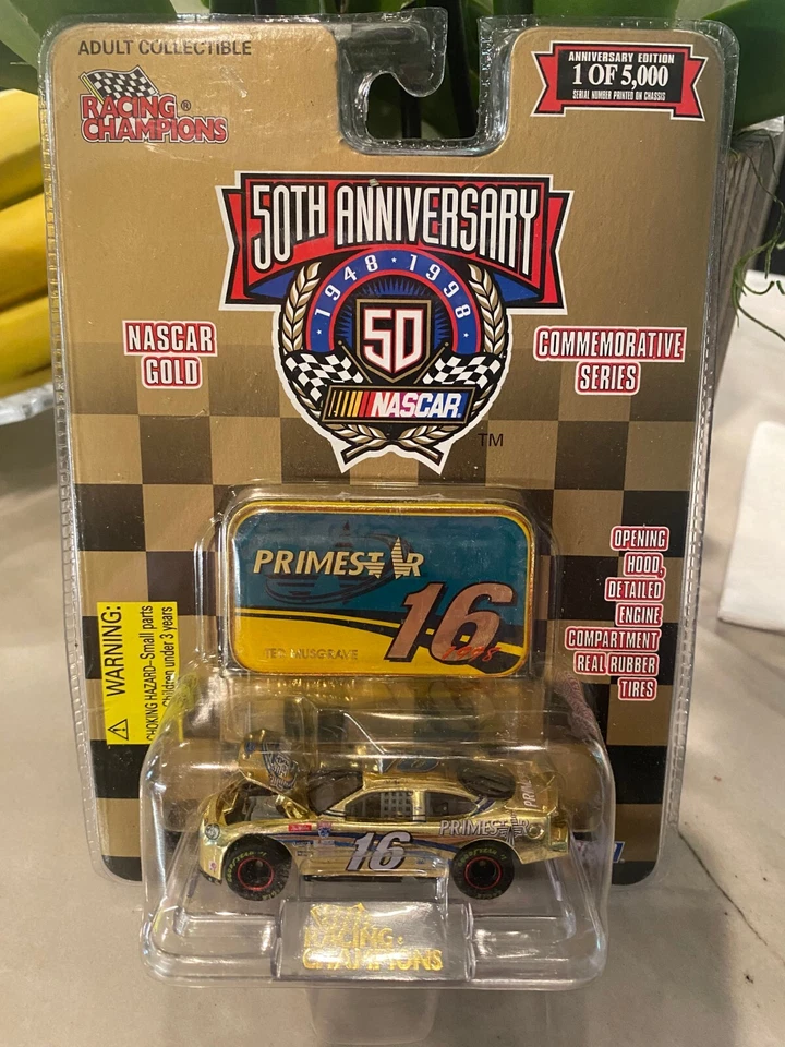 Racing Champions 50° Anniversario NASCAR Oro #16 Ted Musgrave Primestar NIB - Immagine 1 di 1
