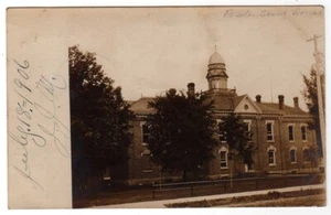 PRESTON MINNESOTA MN COURT HOUSE REAL PHOTO POSTCARD RPPC 1906 - Picture 1 of 2