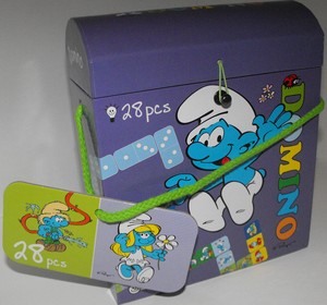 Smurfs Domino Game 28 Pieces  - New in Box - For Ages 3 and up