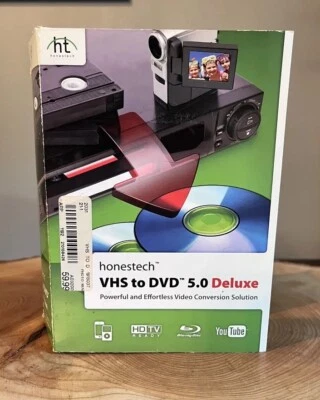 Honestech Convert VHS Tape To DVD 5.0 Blu-Ray HD Deluxe Video Conversion - Image 1 of 4
