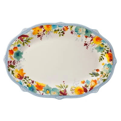 Plato ovalado de cerámica de 21 pulgadas con forma ovalada apto para lavavajillas Foto 1 de 4