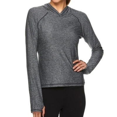 Sudadera con capucha recortada Head Fundamentals para mujer, brezo negro pequeña Foto 1 de 4