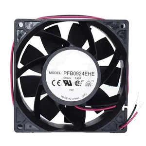 For Delta PFB0924EHE DC24V 0.42A 92*92*38mm Inverter Cooling Fan 2-Wire - Afbeelding 1 van 1