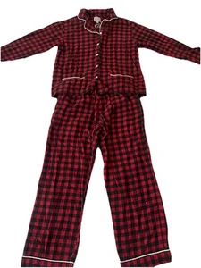 Lanz of Salzburg Buffalo Check Flannel Pajamas Women’s Small - Picture 1 of 8