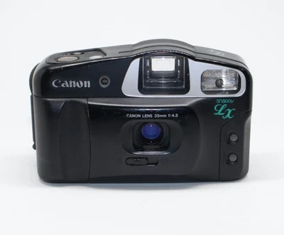 1990s Canon Snappy LX 35mm Film Camera: Point & Shoot, Tested, with Case VGC - Image 1 of 4