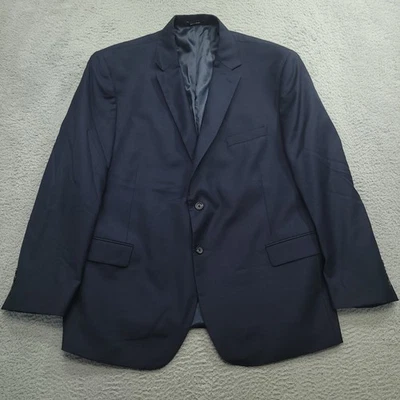 Pronto Uomo Platinum Mens 52R (46) Navy Blue 100% Wool Blazer Jacket - Image 1 of 4