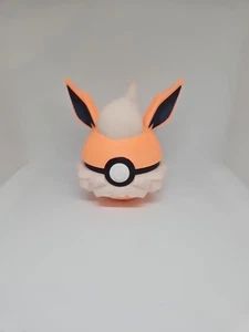 Flareon | Motto 3D Printed Pokeball | #0136 Shiny Flareon Glow in Dark - Bild 1 von 4