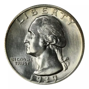 1939-S Washington Quarter PCGS MS-67 - Picture 1 of 4