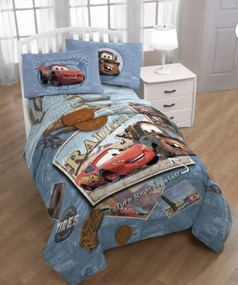 Disney Pixar Cars Racing Machine Juego de cama completa de 7 piezas - Incluye edredón y Foto 1 de 4