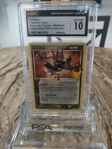 CGC 10 2021 SWSH Promo Greninja Gold Star SWSH144 Holo Gem Mint. - Picture 1 of 3