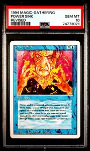1994 MTG Magic the Gathering Revised Power Sink PSA 10 Gem Mint POP 16 - Picture 1 of 4