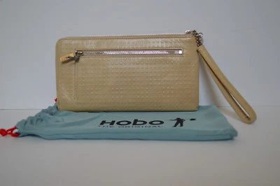 Cartera Muñequera Hobo International Rylan Pémez Damasco Cuero Repujado Nueva Foto 1 de 4