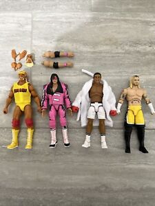 Wwe Mattel Ultimate Edition Elite Figure Lot Cm Punk Jazwares Hulk Hogan Hart