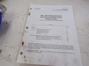 FM 3-101-2 NBC RECONNAISSANCE SQUAD/PLATOON (FOX) OPERATIONS - Picture 1 of 4
