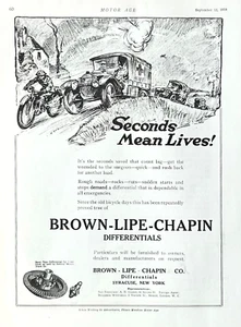 1918 Ad Brown Lipe Chapin Co Syracuse NY Differentials WW I Ambulance - Picture 1 of 1