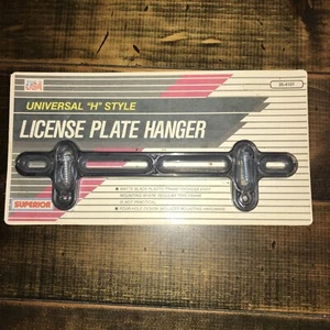 License Plate Mounting Bracket Hanger Frame Mount H Style Universal NOS Vintage - Picture 1 of 5