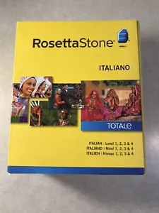 New Rosetta Stone Italian Version 4 Level 1, 2, 3, 4 Sealed Italiano - Picture 1 of 11