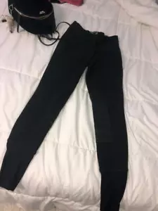 Ladies horseback English riding pants, TuffRider all black breeches - Picture 1 of 8