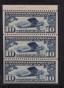 1928 Lindbergh booklet pane 10c Sc C10a Position J MNH CV $115 (AM - Picture 1 of 1