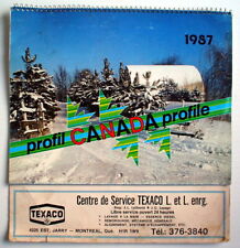 CALENDRIER TEXACO DE 1987 ***** ONE TEXACO 's CALENDRIER FRANÇAIS-ANGLAIS