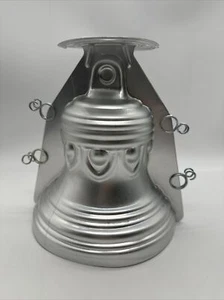 Vintage 1971 Wilton Aluminum 3D Bell Cake Pan Mold 516- 3608 With Clamps - 0 - Picture 1 of 3