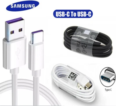 Genuine Samsung 1M/2M USB to USB-C Fast Charge Cable S22 S21 S20 S10 Plus Ultra - Image 1 of 4
