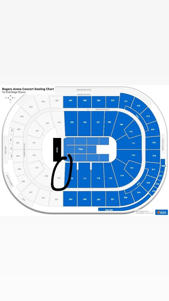 Tate McRae ‘Miss Possessive’ Tour Ticket, Roger’s Arena, Vancouver 5th August   - image 1 of 1