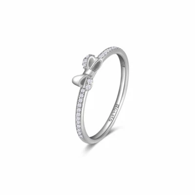 Anello fiocco argento e zirconi Rosato RZA025 - Immagine 1 di 3