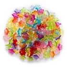 50 Pcs Random Mixed Acrylic Spacer Flower Beads Findings Jewelry Making 12-21mm