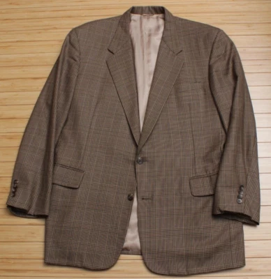 Abrigo deportivo Tom James marrón Innocenti Glen a cuadros 46 L Foto 1 de 4