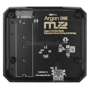 Argon ONE M.2 Aluminum Bottom Case Support SATA SSD For Raspberry Pi 4