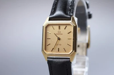 Vintage 1985 Omega De Ville Gold Square Quartz Cal.1387 Ref.591.0254 [Near Mint] - Image 1 of 4