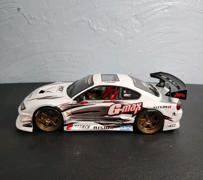NISSAN SILVA S15 2004 MUSCLE MACHINES 1/18 SCALE DIE-CAST WHITE good shape used - Image 1 of 4