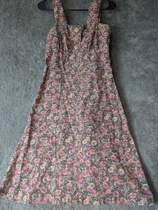 Vicky Vaughn Womens Junior Dress Floral No Size Tags Small Multicolor Sleeveless - Picture 1 of 7