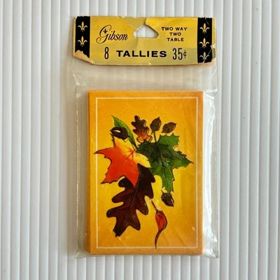 Tarjetas de colección Bridge Tallies Gibson Autumn Leaf paquete de 8 nuevas sin abrir Foto 1 de 3