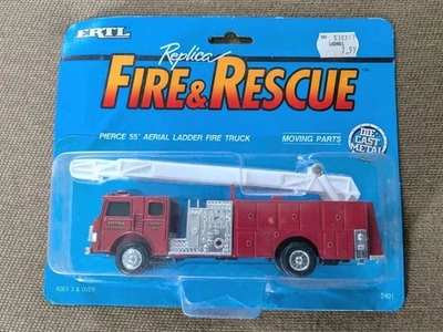 1990 Ertl #2401 Buffalo FD Pierce 55' Aerial Ladder Fire Truck-Sealed! - Image 1 of 3
