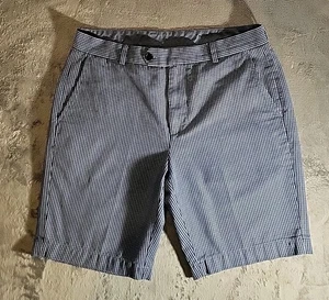 Brooks Brothers Shorts Mens Size W34 Blue White Checkered Classic Coastal - Picture 1 of 9