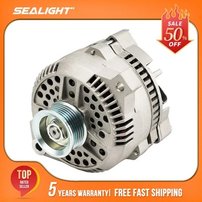 130A Alternator For Ford Mustang 1994-2000 Thunderbird Mercury Cougar 7771N6G2 - Изображение 1 из 4