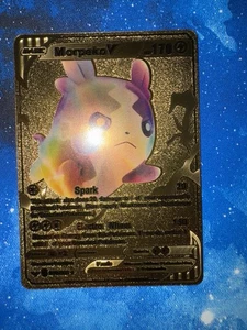 Tarjeta Pokémon Morpeko V Pokemon Lámina de Oro 079/202 HP170 Oro Fan Art - Imagen 1 de 2