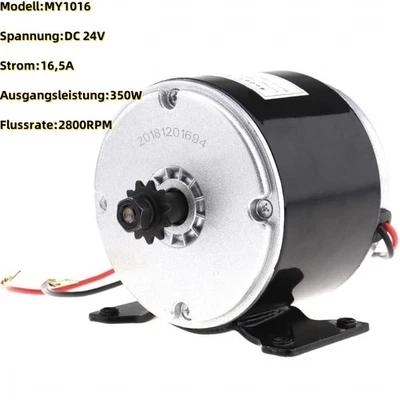 DC 24V 350W MY1016 Elektromotor Generator Permanentmagnet Gleichstrommotor DE - Bild 1 von 4